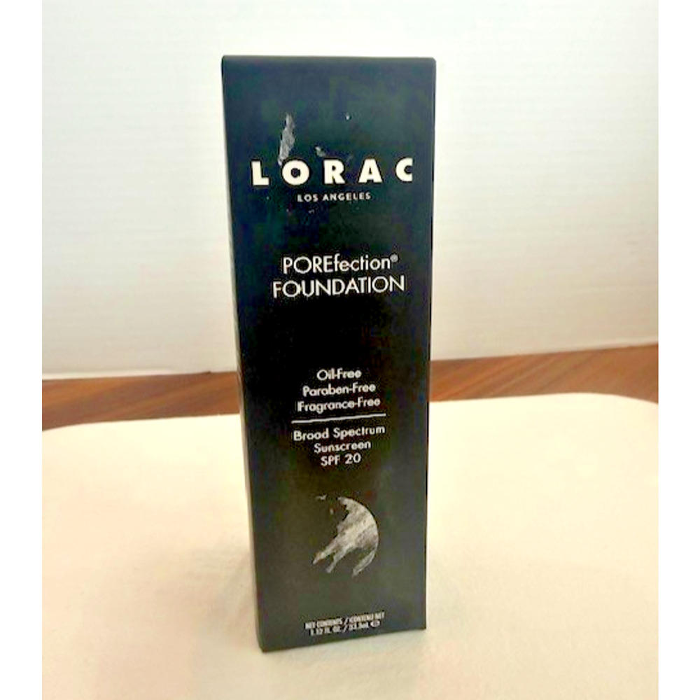 NEW Lorac Los Angeles POREfection Foundation SPF20 - PR8 - GOLDEN TAN - RARE